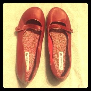 American Eagle Patent Red flats